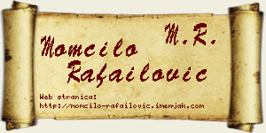 Momčilo Rafailović vizit kartica